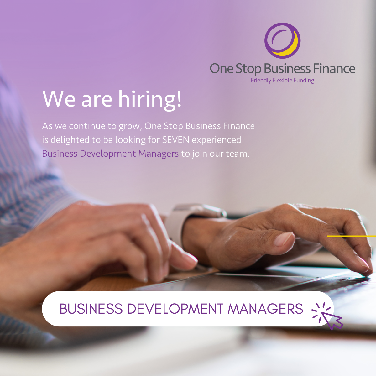 We're hiring! We're on the hunt for seven Business Development Managers